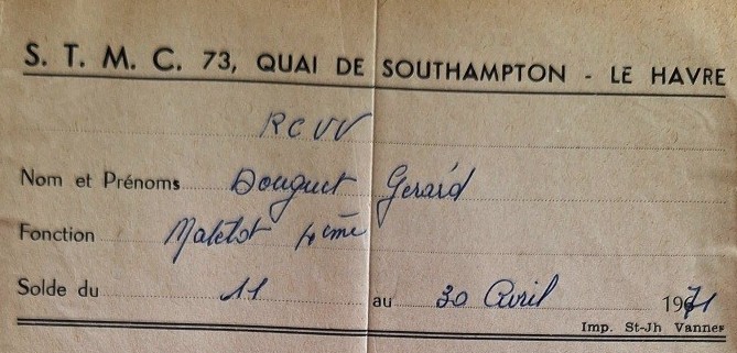 1971 bulletin salaire STM