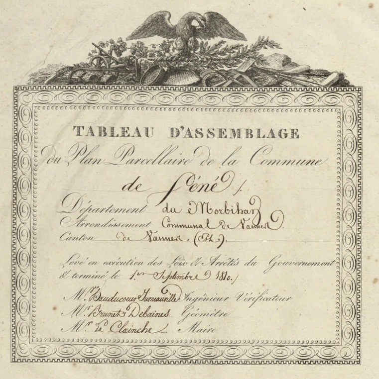 cadastre 1810 legende